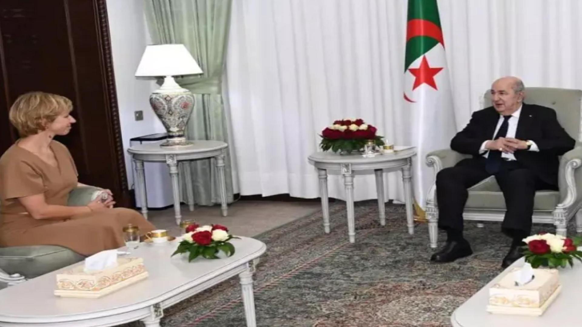 مبعوثة الرئيس الفرنسي تهنئ تبون لانتخابه رئيساً للبلاد